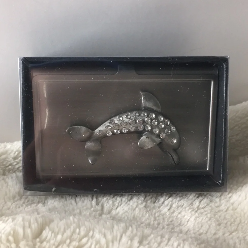 NIP All For Giving Dolphin Business Card Carrying Case
